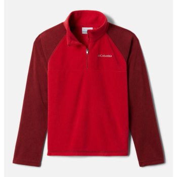 Columbia Pullover Jongens, Glacial Fleece 1/4 Zip Blauw Rood, 82TJCGEVN